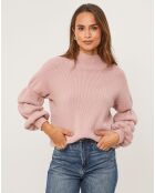 Rosafarbener Pullover Justine