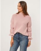 Rosafarbener Pullover Justine
