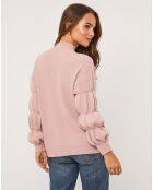 Rosafarbener Pullover Justine