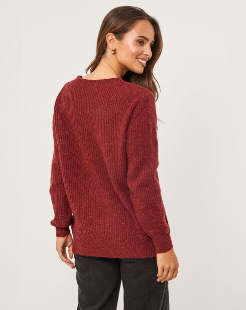 Pull Juliette bordeaux