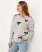Pull Martha gris clair