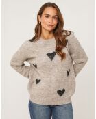 Pull Martha taupe