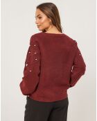 Pull Alix bordeaux