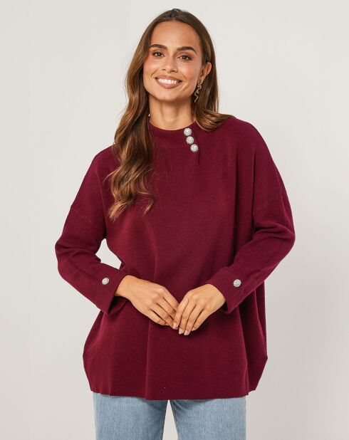 Pull Hadja bordeaux
