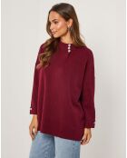 Pull Hadja bordeaux