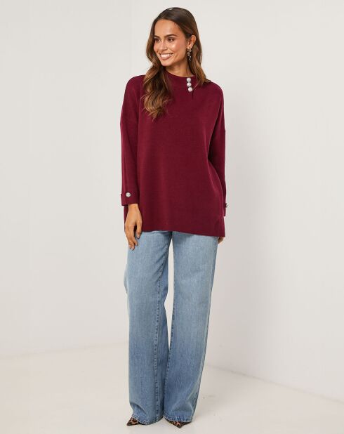 Pull Hadja bordeaux