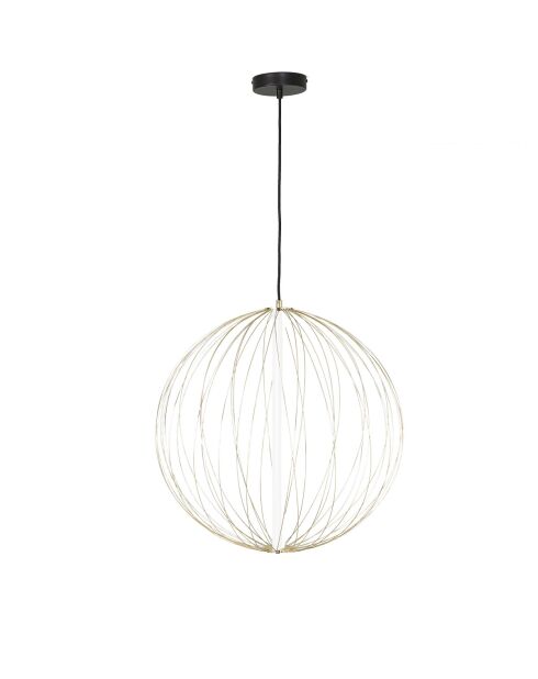 Lustre en métal doré et globe D60 cm Atome - 60 x 60 x 190 cm