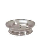 Porte savon en laiton finition argent vieilli