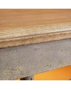 Table en bois massif fantastique gris clair