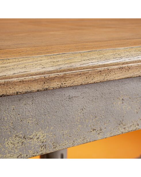 Table en bois massif fantastique gris clair