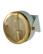 Applique en métal blanc et doré sonik