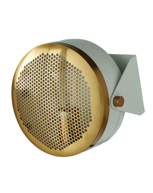 Applique en métal blanc et doré sonik