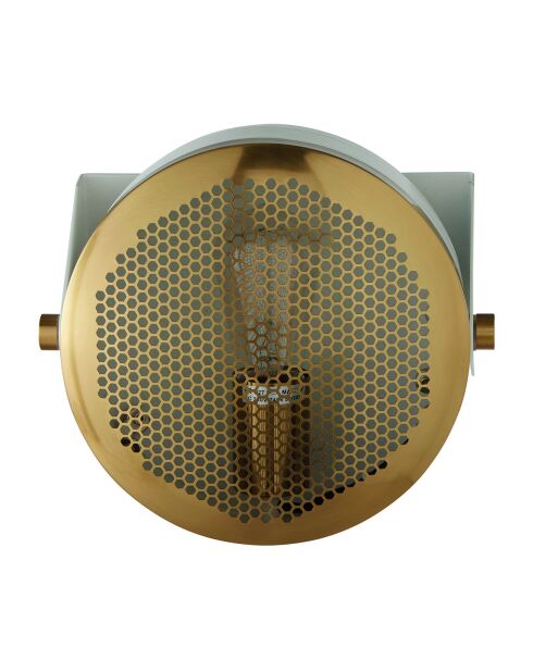 Applique en métal blanc et doré sonik