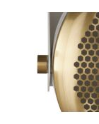 Applique en métal blanc et doré sonik