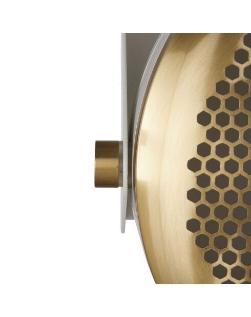 Applique en métal blanc et doré sonik