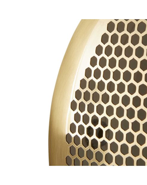 Applique en métal blanc et doré sonik