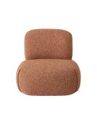 Fauteuil pivotant corail Cesar - 81 x 92 x 71 cm