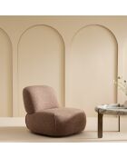 Fauteuil pivotant corail Cesar - 81 x 92 x 71 cm