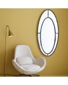 Miroir oval avec finition mercurisée sonia