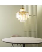 Lustre Fulgurant 11 lampes doré - 52 x 52 x 63 cm