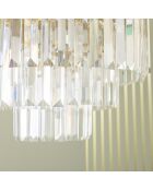 Lustre Fulgurant 11 lampes doré - 52 x 52 x 63 cm