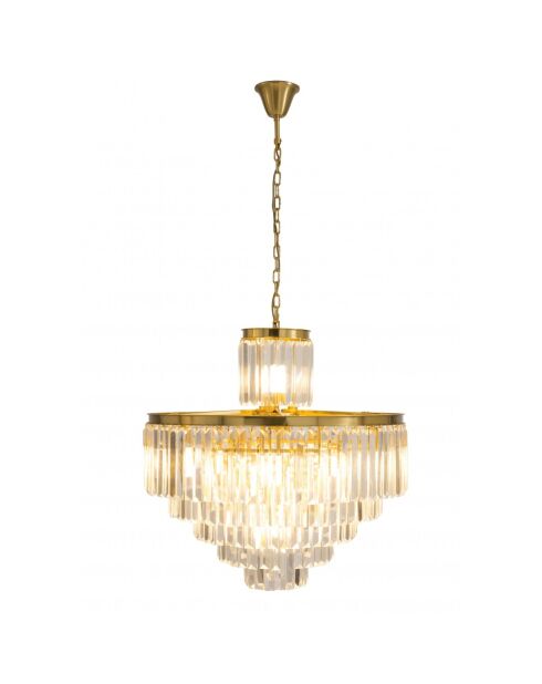 Lustre Fulgurant 22 lampes doré - 82 x 82 x 82 cm