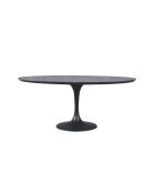 Table tulipe plateau pierre bleue et chêne - 180 x 110 x 76 cm