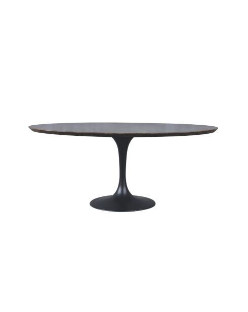 Table tulipe plateau pierre bleue et chêne - 180 x 110 x 76 cm