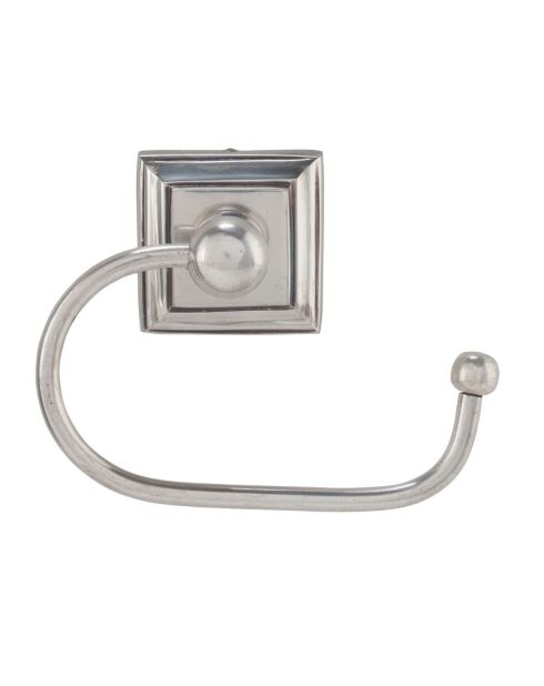 Support mural papier toilettes  en laiton finition argent vieilli alp