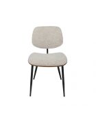 Chaise Olympia beige, lot de 2 - 46 x 45 x 77 cm