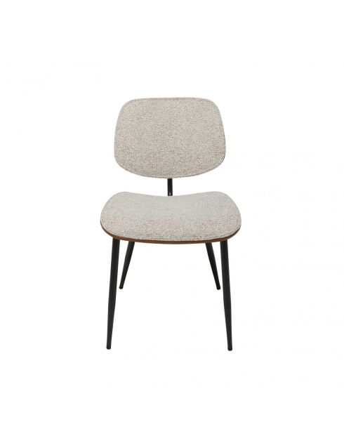 Chaise Olympia beige, lot de 2 - 46 x 45 x 77 cm
