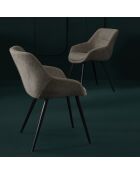 Bridge taupe Colombe lot de 2 - 64 x 68 x 79 cm