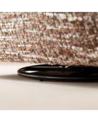 Fauteuil pivotant luke en tissu marron