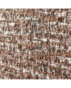 Fauteuil pivotant luke en tissu marron