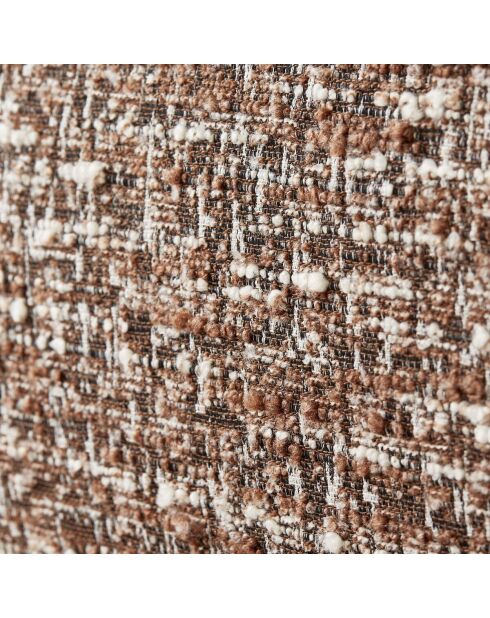 Fauteuil pivotant luke en tissu marron