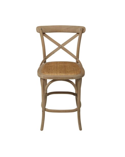 Chaise Bistrot comptoir chêne oxydé - 50 x 51 x 96 cm