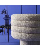 Fauteuil pivotant trèfle écru