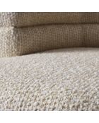 Fauteuil pivotant trèfle écru