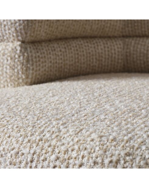 Fauteuil pivotant trèfle écru