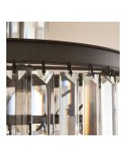 Lustre en métal gris Fulgurant - 52 x 52 x 63 cm