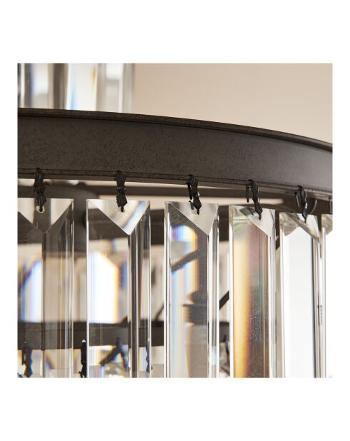 Lustre en métal gris Fulgurant - 52 x 52 x 63 cm