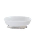 Ensemble d'accessoires de lavabo en métal et porcelaine - 7 x 7 x 20 cm