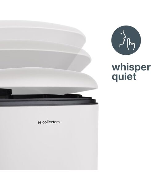 Poubelle à pédale blanche - 20L