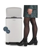 Poubelle à pédale blanche - 20L