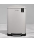 Poubelle à pédale blanche - 20L