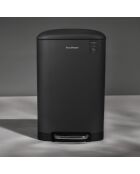 Poubelle à pédale gris foncé - 20L