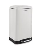 Poubelle à pédale blanche - 40L