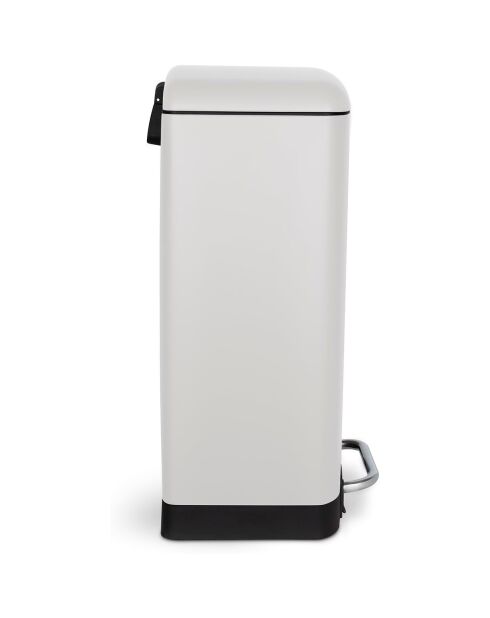Poubelle à pédale blanche - 40L