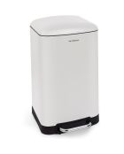 Poubelle à pédale blanche - 40L