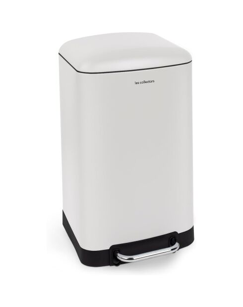 Poubelle à pédale blanche - 40L